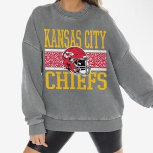 Women's Gameday Couture Gray Kansas City Chiefs Vintage crewneck